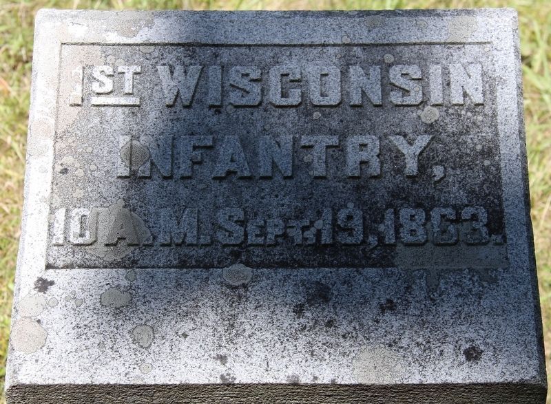 1st Wisconsin Infantry Marker image. Click for full size.
