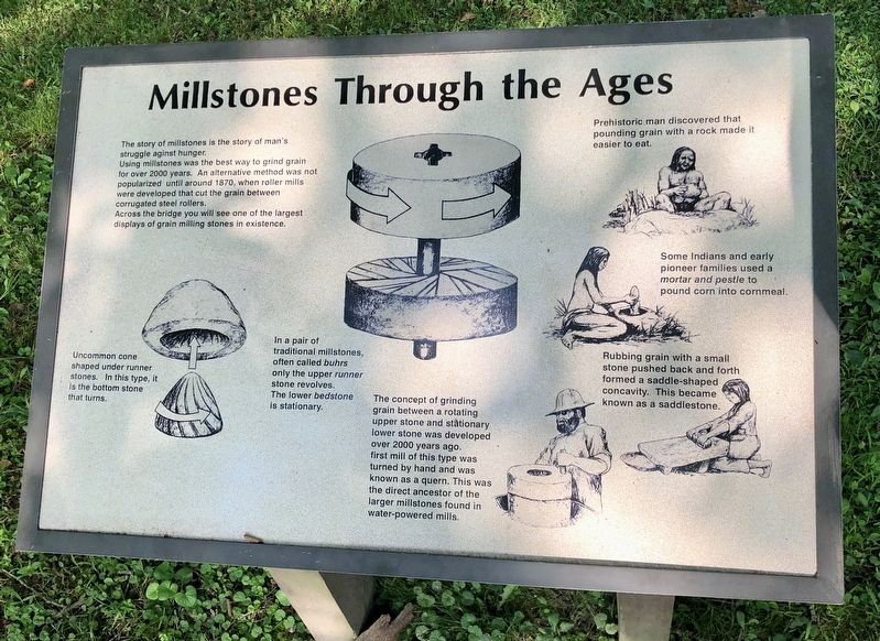 Millstones Through The Ages Marker image. Click for full size.