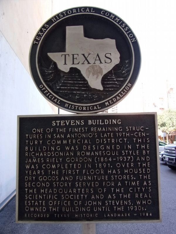 Stevens Building Marker image. Click for full size.