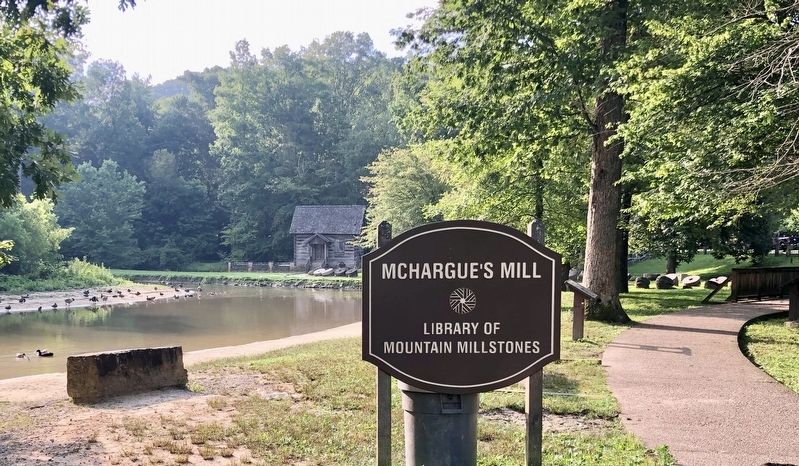 The largest collection of old millstones in the U.S. at this park. image. Click for full size.