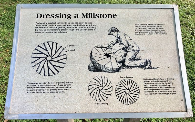 Dressing a Millstone Marker image. Click for full size.
