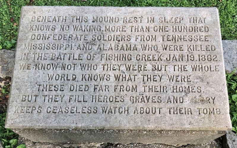 Confederate Mass Grave Memorial image. Click for full size.