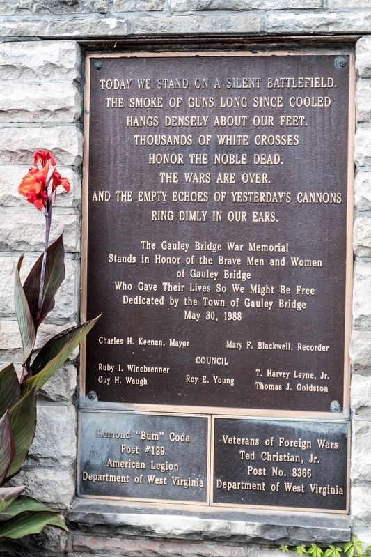 Gauley Bridge War Memorial image. Click for full size.