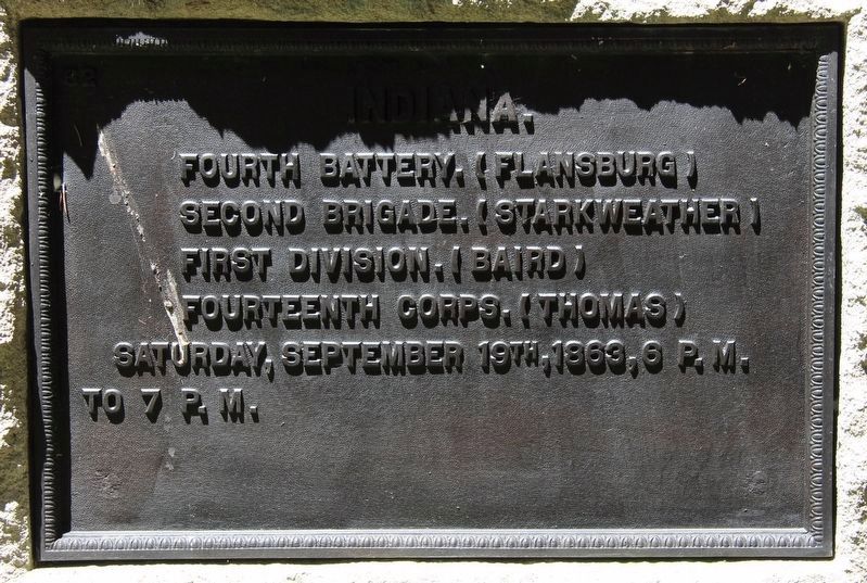 4th Indiana Battery Marker image. Click for full size.