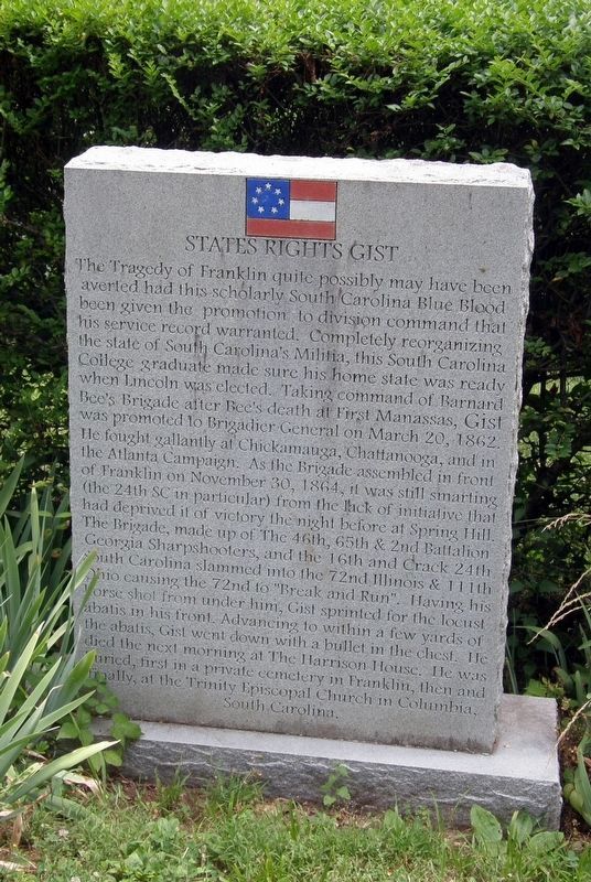 States Rights Gist Marker image. Click for full size.