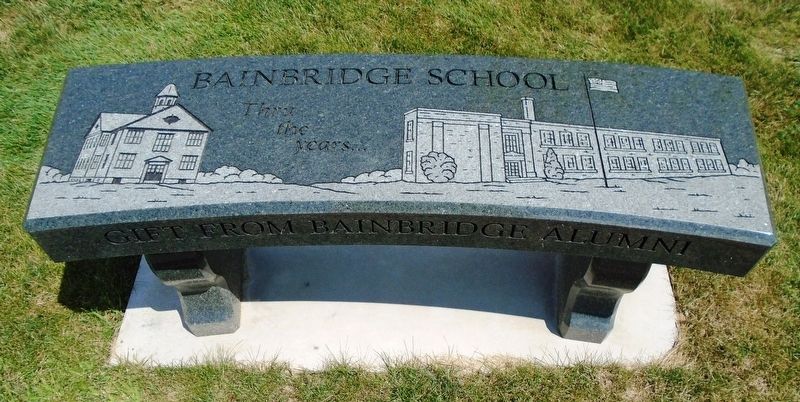 Bainbridge School Memorial Bench image. Click for full size.