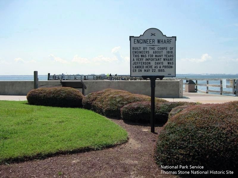Engineer Wharf Marker. Click for full size. Engineer Wharf Marker image. Click for full size.