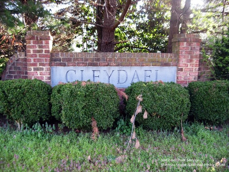Cleydael Community Sign. image. Click for full size.