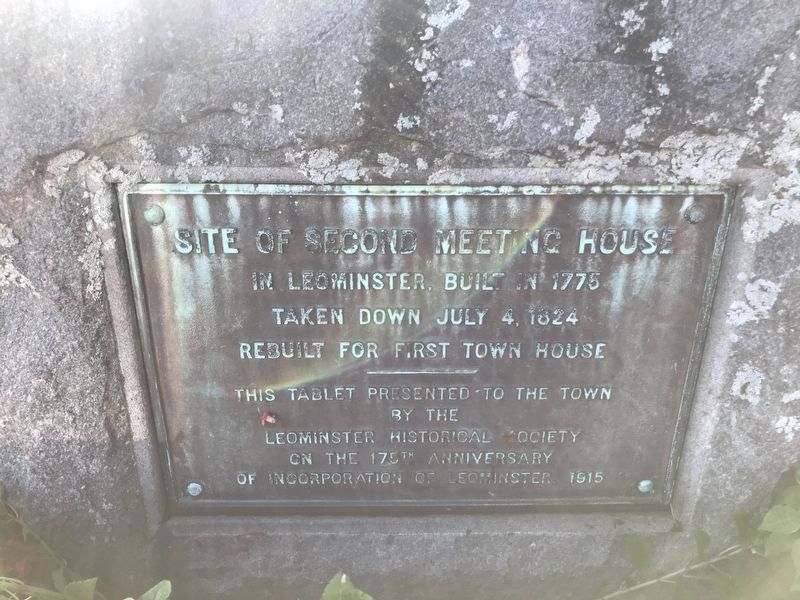 Site of Second Meeting House Marker. Click for full size. Site of Second Meeting House Marker image. Click for full size.