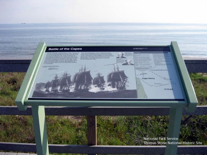 Battle of the Capes Marker. Click for full size. Battle of the Capes Marker image. Click for full size.