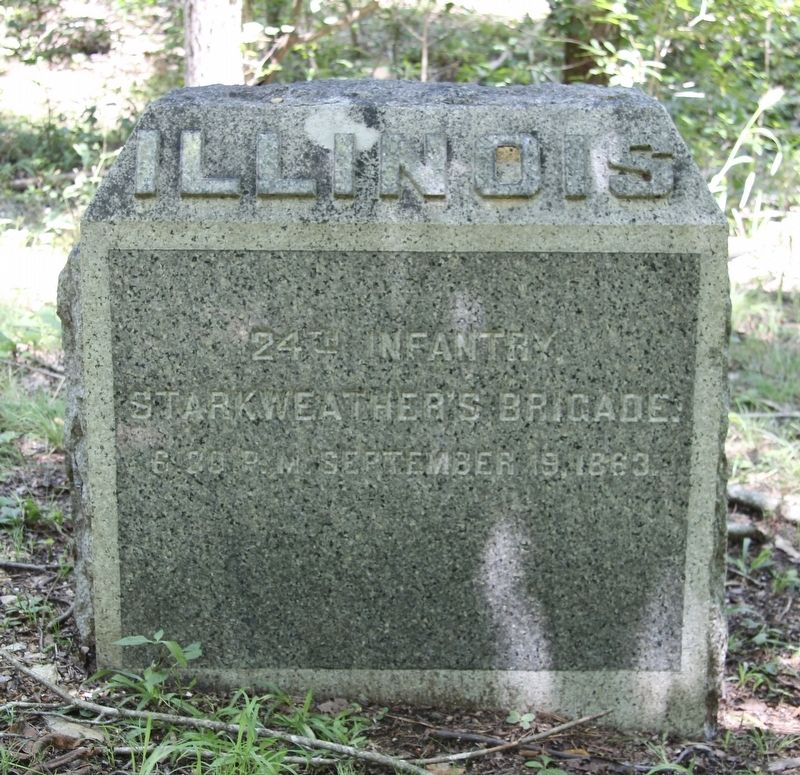 24th Illinois Infantry Marker image. Click for full size.