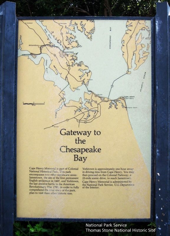 Gateway to the Chesapeake Bay Marker. image. Click for full size.
