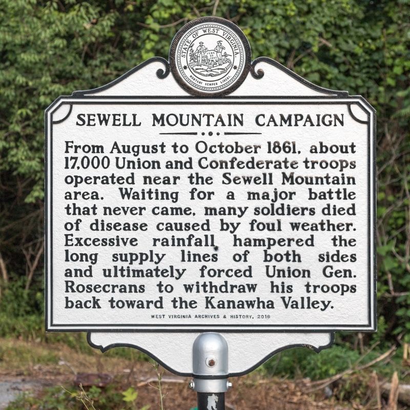 Sewell Mountain Campaign Marker image. Click for full size.