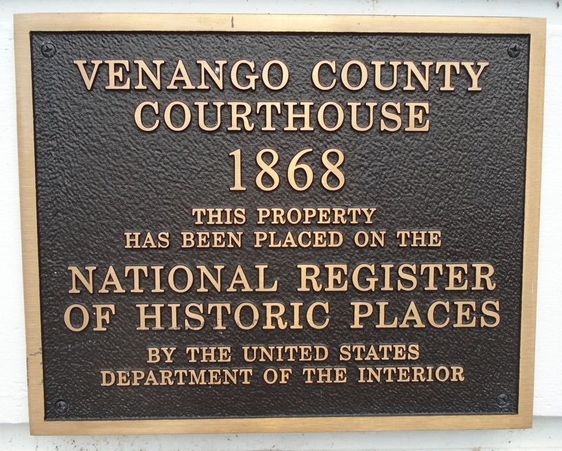Venango County Courthouse National Register Marker image. Click for full size.