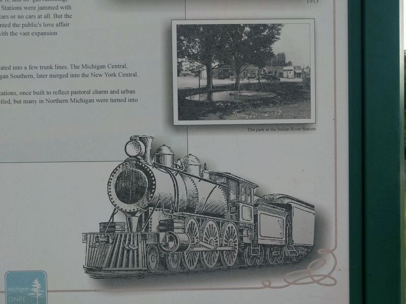 Michigan Central Railroad Marker - lower right images image. Click for full size.