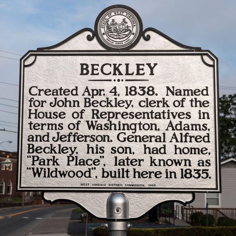 Beckley Marker image. Click for full size.