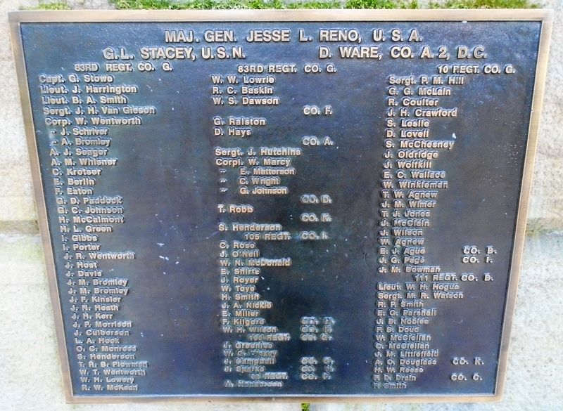Venango County Civil War Monument Panel. Click for full size. Venango County Civil War Monument Panel image. Click for full size.