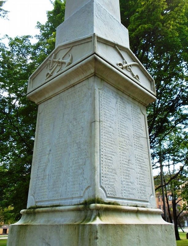Venango County Civil War Monument Honored Dead. Click for full size. Venango County Civil War Monument Honored Dead image. Click for full size.
