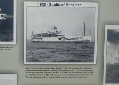 1928 - Straits of Mackinac (upper center image) image. Click for full size.
