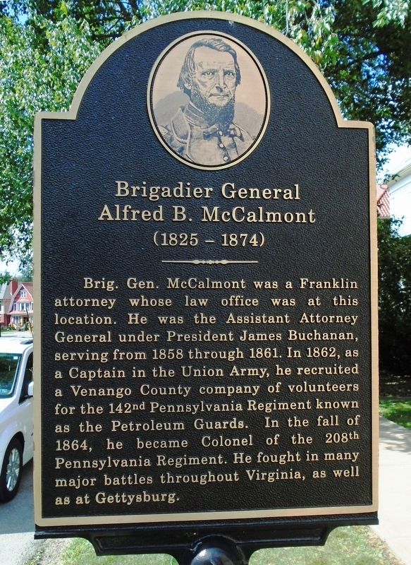Brigadier General Alfred B. McCalmont Marker image. Click for full size.