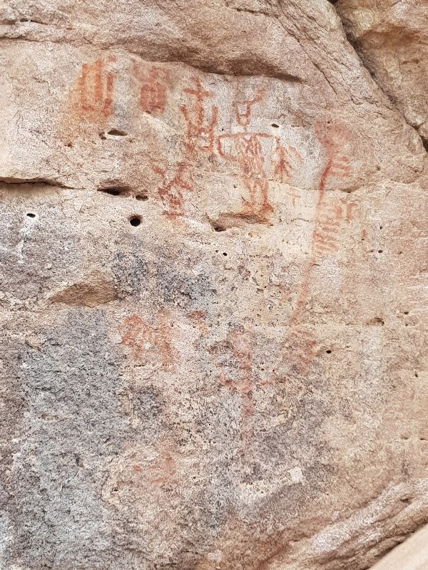 Detail of the rock art included on the marker image. Click for full size.