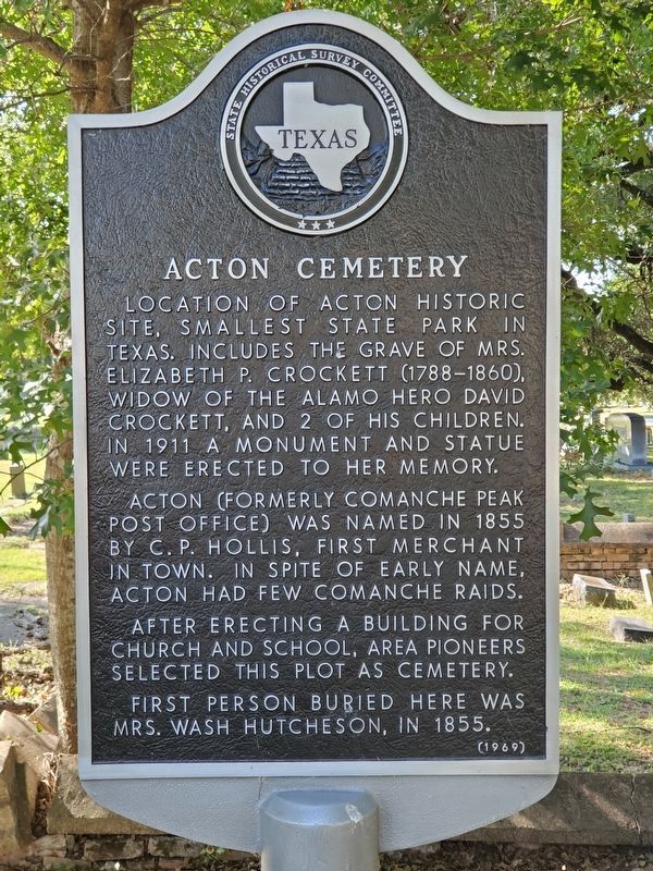 Acton Cemetery Marker image. Click for full size.