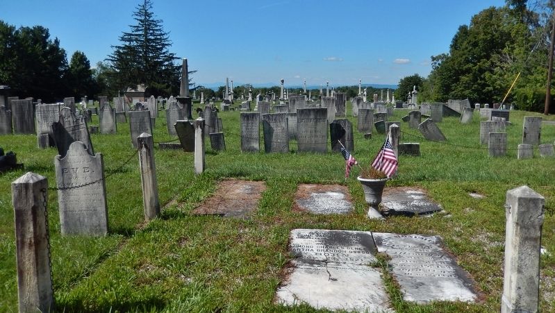 Greenbush Reformed Church Cemetery<br>(<i>Genet family plot in foreground</i>) image. Click for full size.