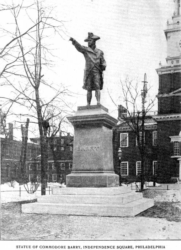 Statue of Commodore Barry<br>The Friendly Sons Monument image. Click for full size.