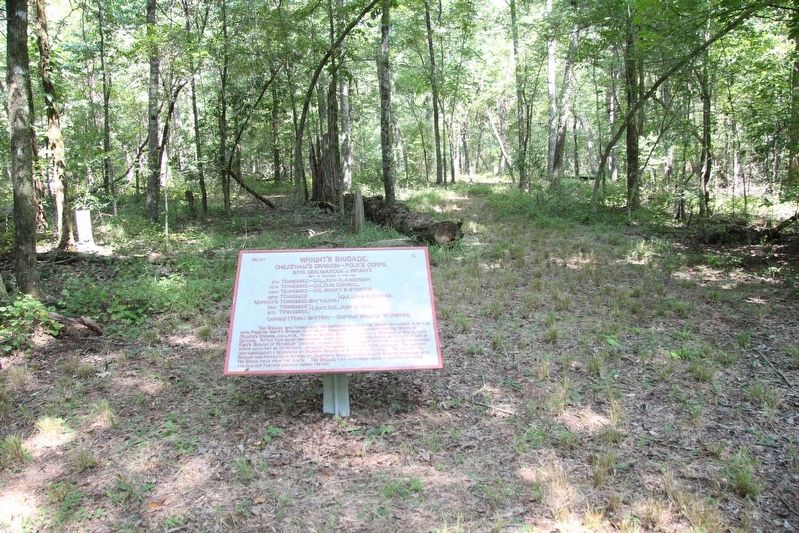 Wright's Brigade Marker image. Click for full size.