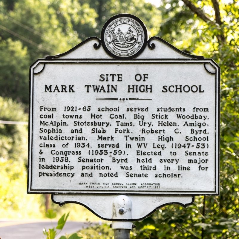 Site of Mark Twain High School Marker image. Click for full size.
