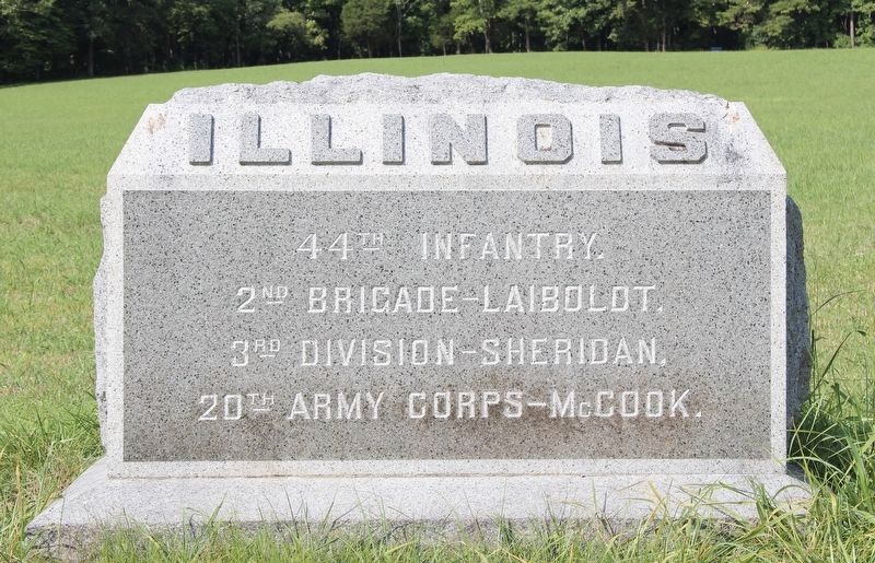 44th Illinois Infantry Marker image. Click for full size.