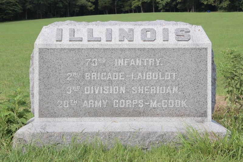 73rd Illinois Infantry Marker image. Click for full size.