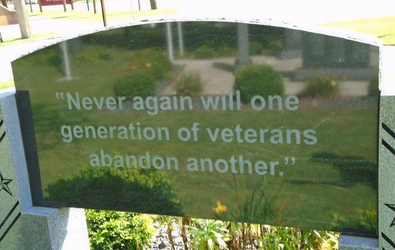 Venango County Vietnam Veterans Honor Roll Epitaph image. Click for full size.