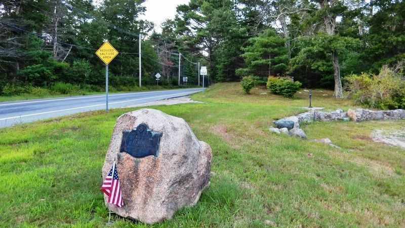 Grover C. Walker Memorial<br>(<i>wide view looking north along Rhode Island Route 102</i>) image. Click for full size.