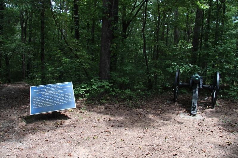 Battery A, 1st Ohio Light Artillery Marker. Click for full size. Battery A, 1st Ohio Light Artillery Marker image. Click for full size.