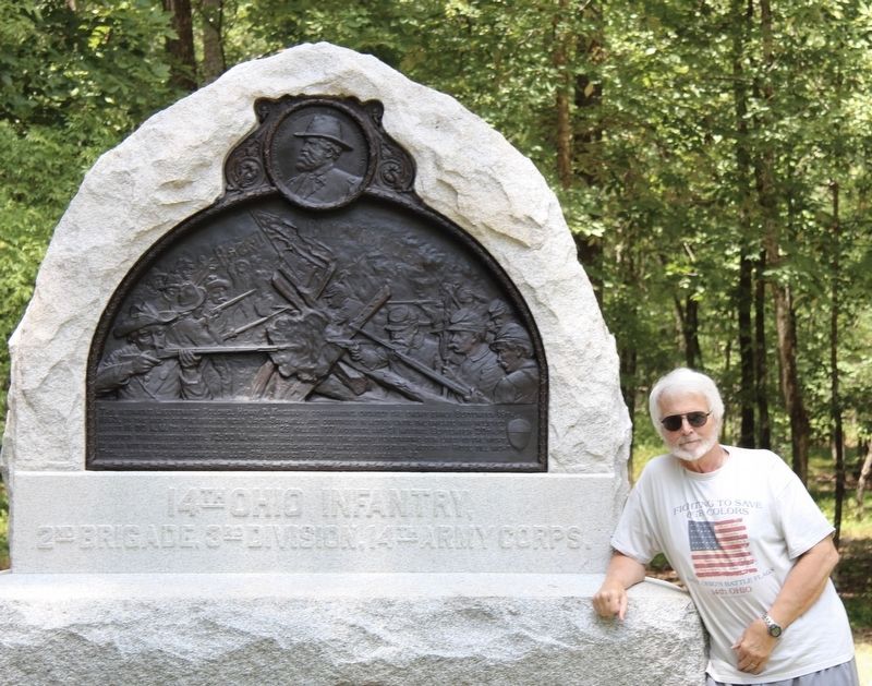 14th Ohio Infantry Marker. Click for full size. 14th Ohio Infantry Marker image. Click for full size.
