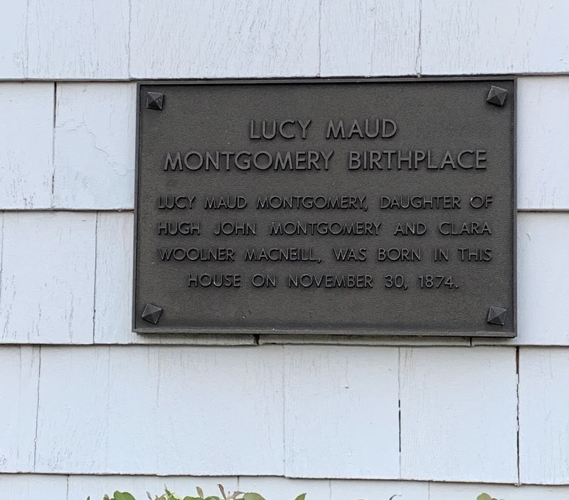 Lucy Maud Montgomery Birthplace Marker image. Click for full size.