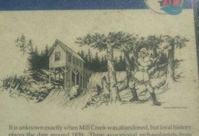 Mill Creek Marker - right image image. Click for full size.