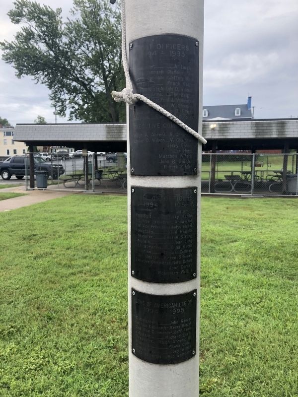 Plaques of American Legion Officers. Click for full size. Plaques of American Legion Officers image. Click for full size.