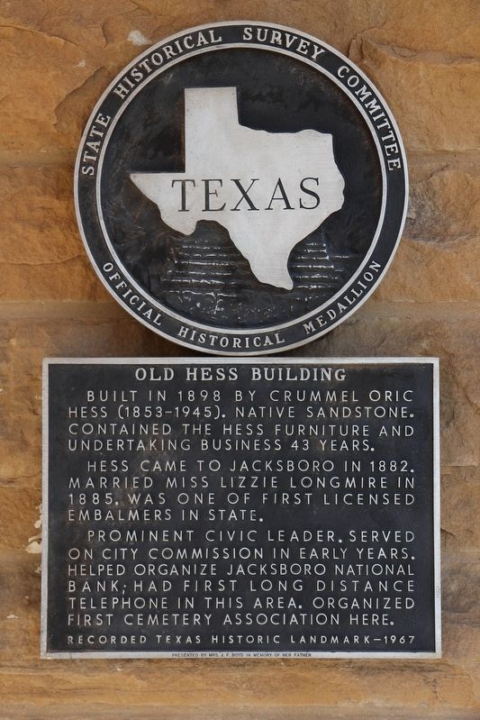 Old Hess Building Marker image. Click for full size.