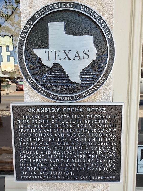 Granbury Opera House Marker image. Click for full size.