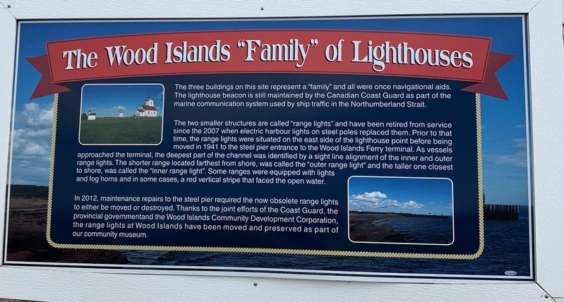 The Wood Islands Family of Lighthouses Marker image. Click for full size.