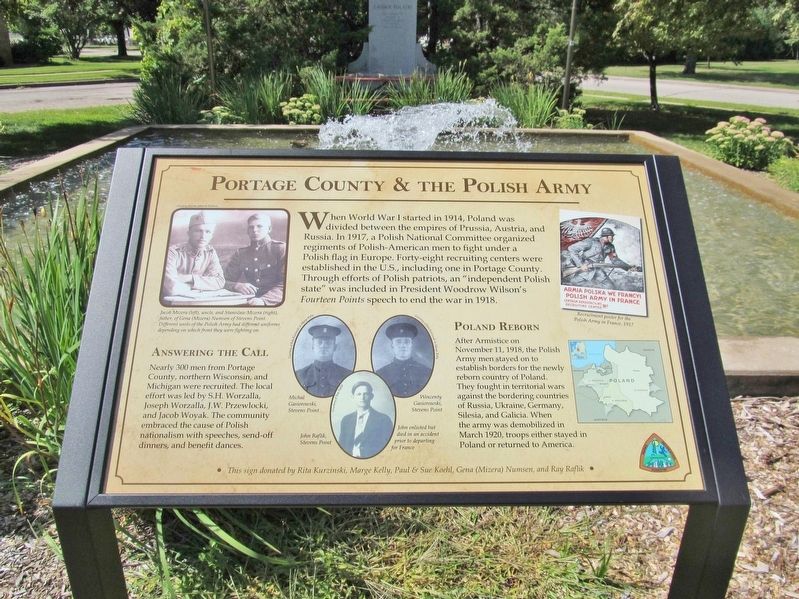Portage County & the Polish Army Marker image. Click for full size.