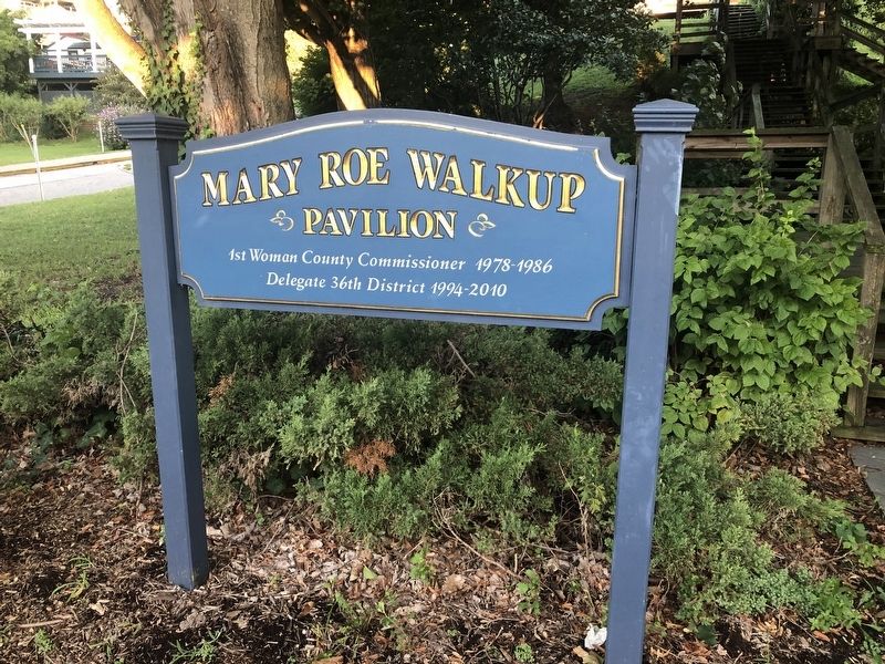 Mary Roe Walkup Pavilion Marker image. Click for full size.