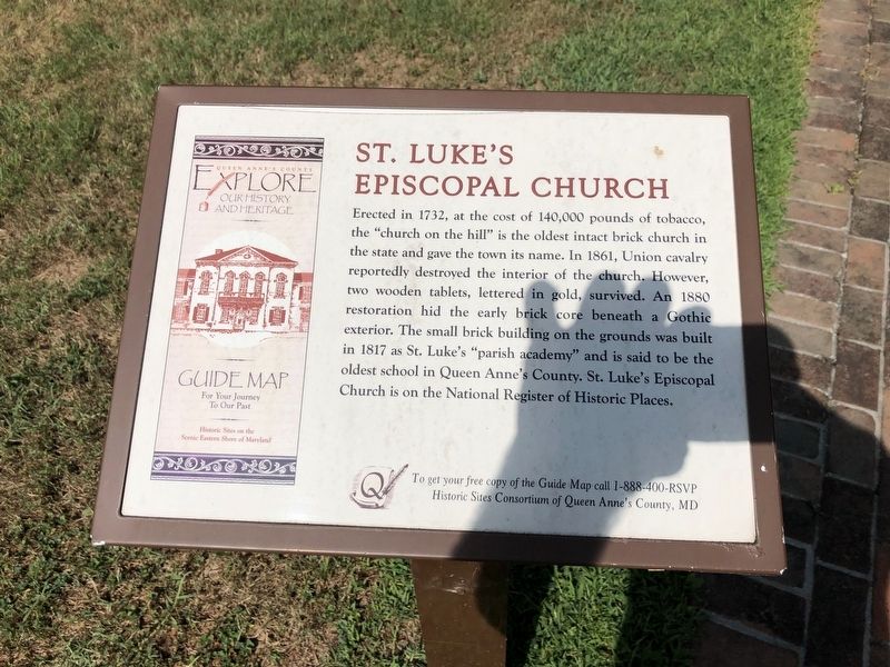 St. Luke's Episcopal Church Marker image. Click for full size.