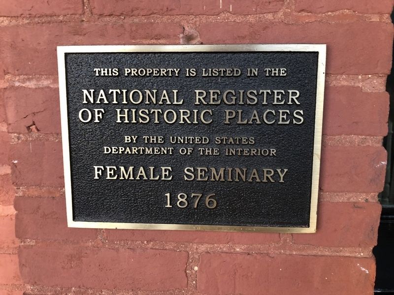 Female Seminary Marker. Click for more information. Female Seminary Marker image. Click for more information.