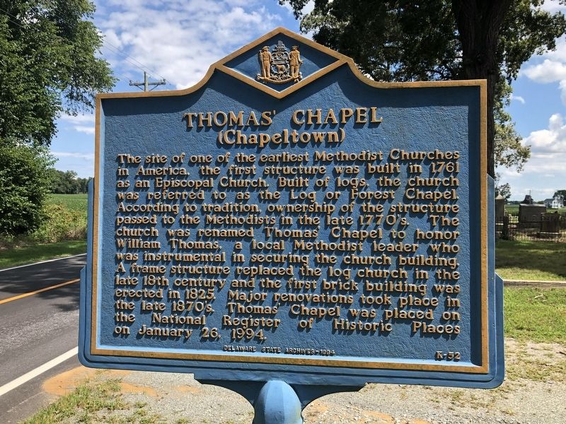 Thomas' Chapel Marker image. Click for full size.