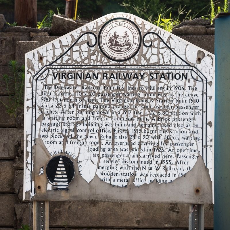 Virginian Railway Station Marker image. Click for full size.