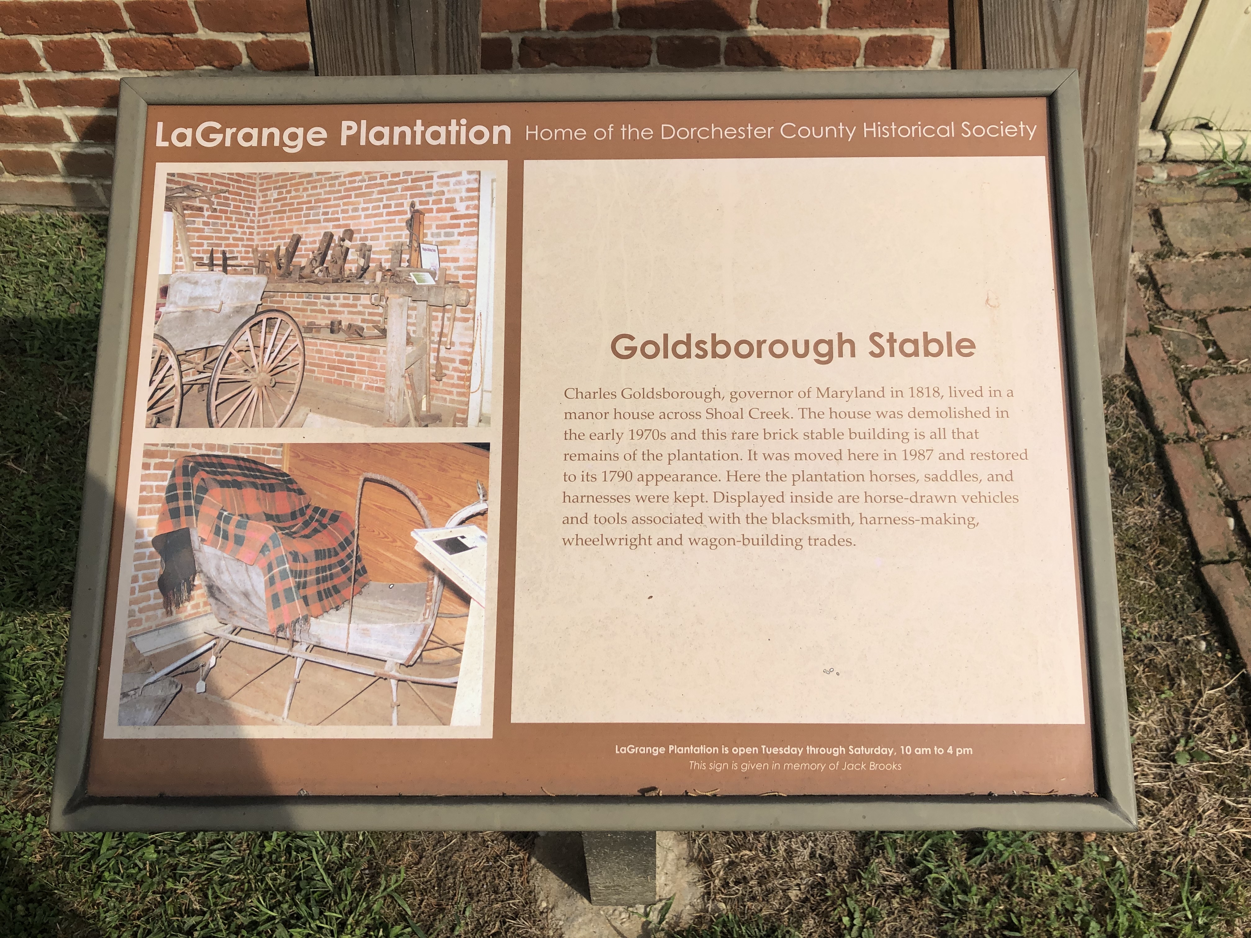 Goldsborough Stable Marker