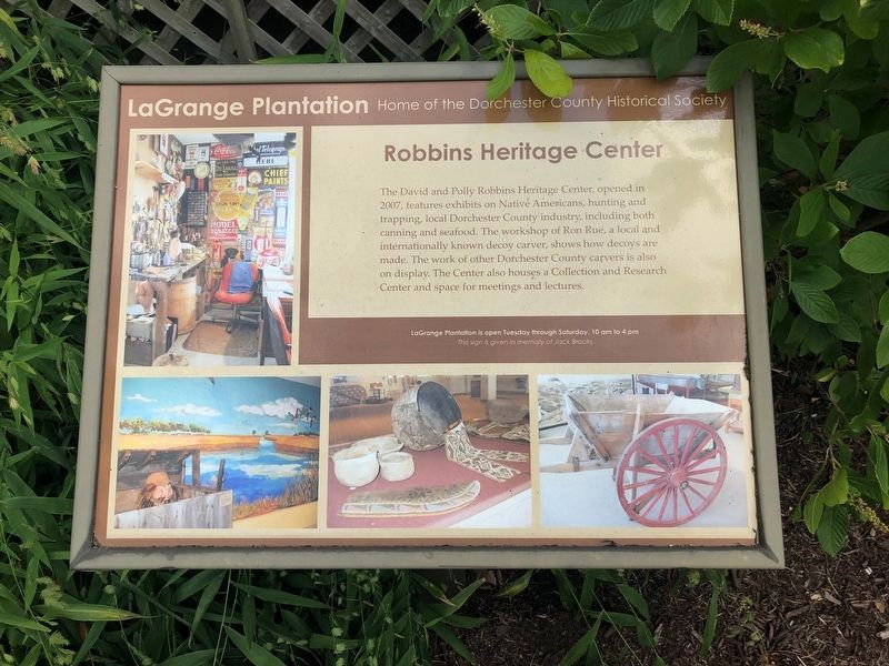 Robbins Heritage Center Marker image. Click for full size.